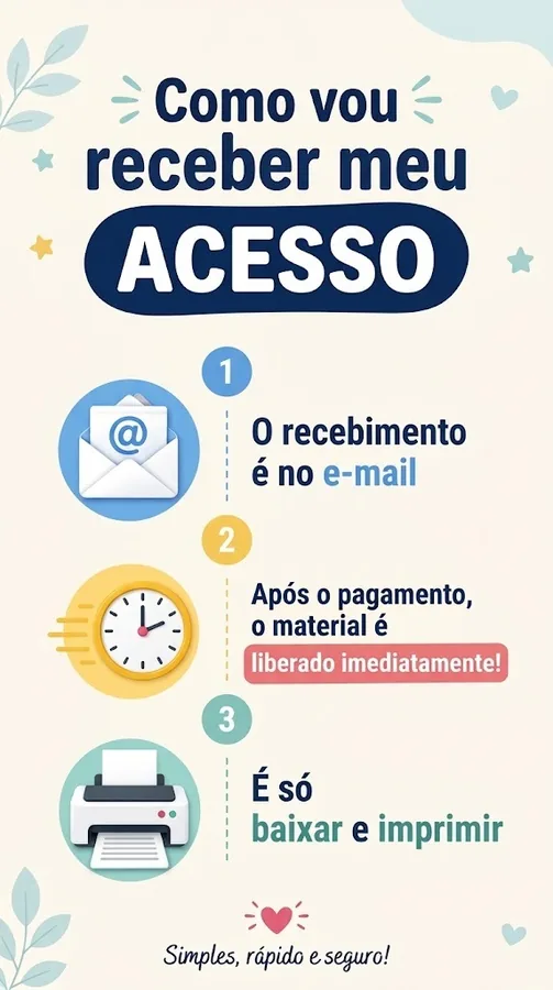 Como vou receber meu acesso - Passo a passo do material