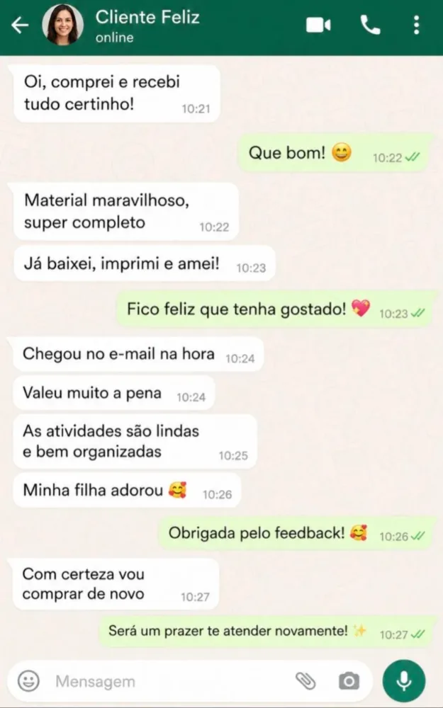 Depoimento WhatsApp