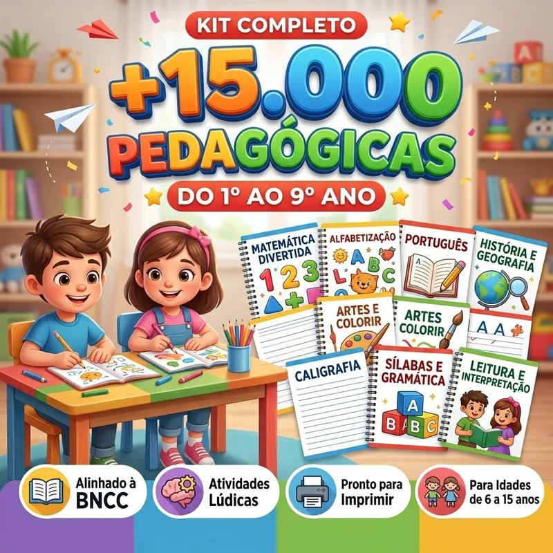 Kit Completo +15.000 Atividades Pedagógicas
